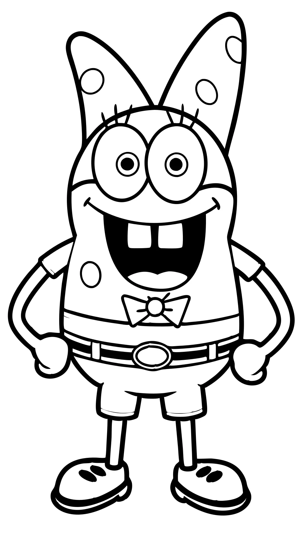 coloring pages of spongebob characters